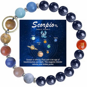 ZaisuiFun zodiac bracelet with planetary stones for cosmic energy