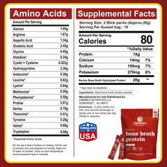 Zammex bone broth packets grass-fed quality in a clean-label on-the-go format.