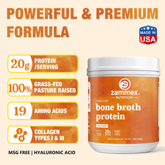 Close-up of textured powder highlighting hydrolyzed collagen