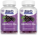 ZAND elderberry zinc immunity gummies front bottle view for family immune support