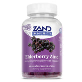 ZAND Immunity Elderberry Zinc bottle for daily immune support with vitamin C.