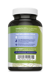 Close-up of ZAND Insure bottle label highlighting vegan and non-GMO formulation