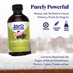 ZAND Insure Herbal dose measuring spoon demonstrates precise portion control.