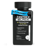 Zantrex Black bottle highlights GLP-1 support for appetite balance.