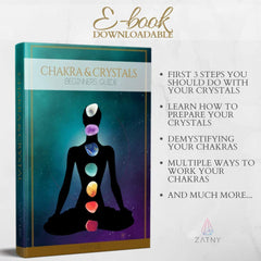 ZATNY reference card chakra guide highlights color associations and quick layout tips.