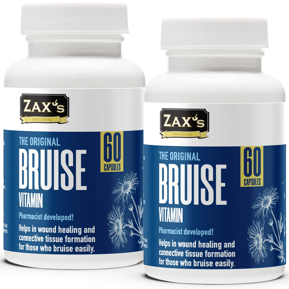 ZAX'S ORIGINAL Bruise Vitamin 2-Pack bottle for daily skin support