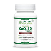 Zaytun Halal CoQ10 mini softgels in a bottle provide daily energy support.