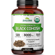 Zazzee USDA Organic Black Cohosh bottle front for daily use and trust