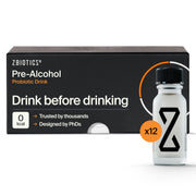 ZBiotics bottle front shows portable packaging for easier mornings.