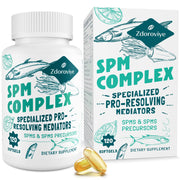 Zdoroviye Specialized Pro-Resolving Mediators bottle closeup for daily support potential wellness.