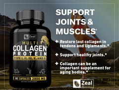 Zeal Naturals chicken collagen capsules for nourished joints and vitality.