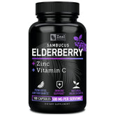 Zeal Naturals Max Strength Elderberry Capsules bottle for daily immune support