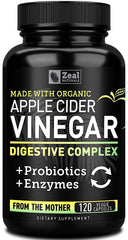 Zeal Naturals ACV capsules bottle for convenient daily digestion support