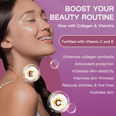 ZEBORA label highlights five collagen types I–X for holistic skin and joint support