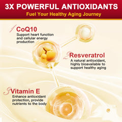 ZEBORA CoQ10 with BioPerine black pepper graphic to boost absorption.