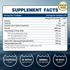 ZEBORA softgels poured from bottle showing easy daily dosage and convenience.