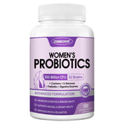 ZEBORA Probiotics bottle highlighting women's gut health and balance