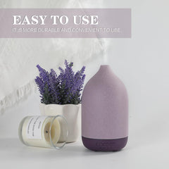 ZEIGGA LAB diffuser emits warm ambient light for cozy evenings