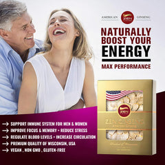 Zen Ginseng slices closeup slices showing natural texture for daily vitality