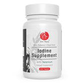 Zen Haus iodine bottle pour showing high-potency tablets for daily support