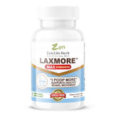 ZEN LIFE HERB LAXMORE bottle close-up supporting daily digestion.