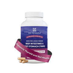 Zen Principle grass-fed tripe supplement bottle highlighting gut support potential