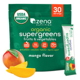 Zena Nutrition mango stick pack for on-the-go greens.