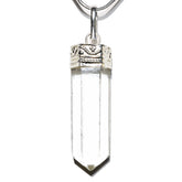 Zenergy Gems Charged Amplifier Pendant: faceted quartz for energy focus.