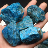 Zenkeeper Apatite crystal stone with blue-green color range, ideal for jewelry and display.