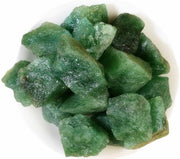 Zenkeeper Green Strawberry Crystal rough stone on display, natural calming energy for meditation.