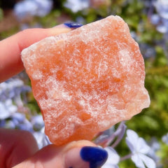 Zenkeeper orange salt crystal glows softly as a natural nightlight for cozy spaces.