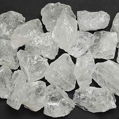 Zenkeeper rough clear quartz bulk for meditation and energy amplification.