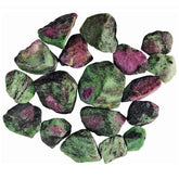 Zenkeeper Ruby Zoisite rough stones 1lb for jewelry making and grounding energies.
