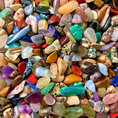 Zenkeeper semi-tumbled quartz chips for meditation spaces and crystal grids