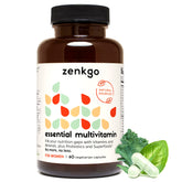 Zenkgo women's vitamins bottle front for daily wellness with 4-in-1 formula.