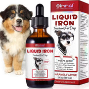 Zenpaws Liquid Iron for Dogs bottle with label, highlighting premium formula for healthy energy.