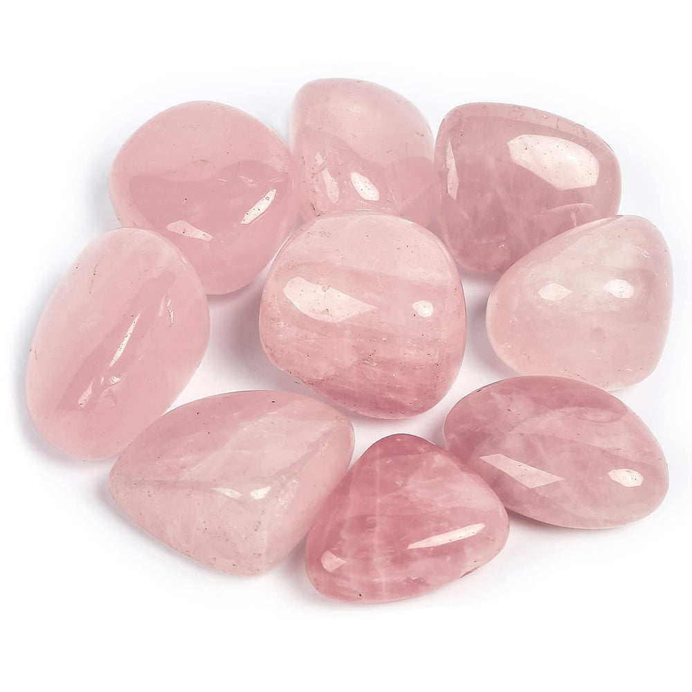 ZenQ rose quartz tumbled stones from Brazil ready for energy work