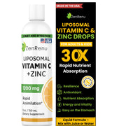 Zenrenu liposomal vitamin C + zinc liquid bottle for easy daily immune support