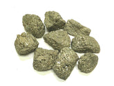 Zentron Collection half-pound natural rough pyrite, 2-inch pieces for display and collection.