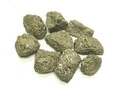 Zentron Collection half-pound natural rough pyrite, 2-inch pieces for display and collection.