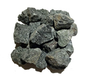Zentron Crystal Collection rough black rutile pieces, varied shapes, ideal for cabbing projects.
