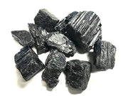 Zentron Crystal Collection rough black tourmaline stones for cabbing