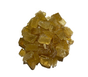Zentron Crystal Collection rough honey calcite 1-piece for display and energy focus.