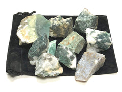 Zentron Crystal Collection velvet bag protects the half-pound stone lot.