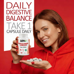 Close-up of ZENV gummies highlighting natural apple flavor for everyday use.