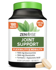 Zenwise Health Joint Support bottle—mobility-focused formula for active adults.