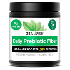 Zenwise ZenGLP-1 bottle label highlighting digestive support benefits