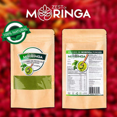 Zest Of Moringa tea brew — soothing aroma and natural energy from moringa.