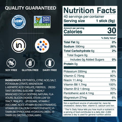 ZestLytes stick dispensing into water for quick electrolyte sip.