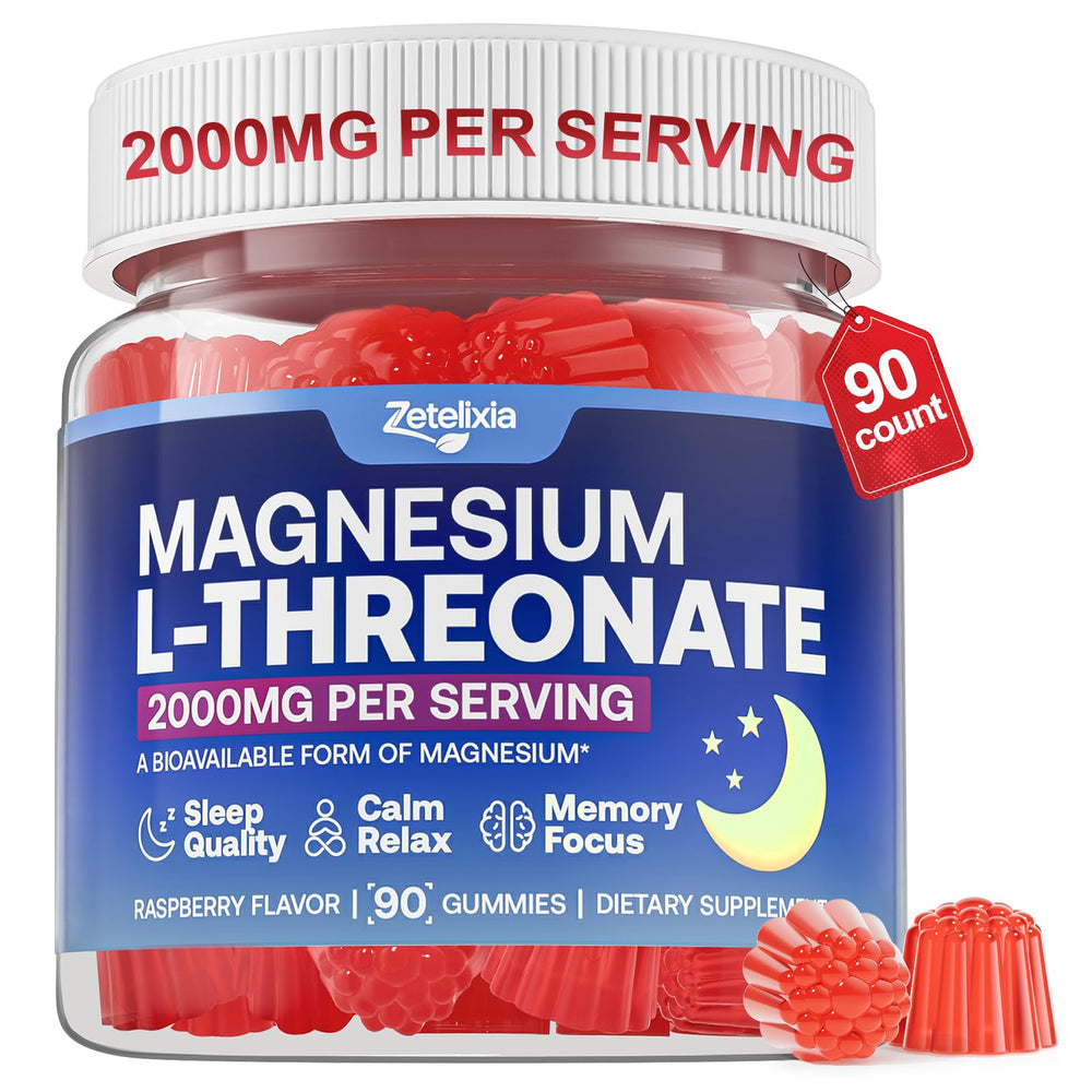 Zetelixia brain health gummies raspberry bottle supports focus and memory in a tasty daily dose.